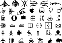 41 assorted dingbats