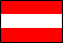 the Austrian flag: one horizontal white bar between two red ones