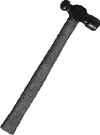 photo of a ballpein hammer