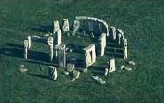 aerial view of Stonehenge