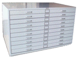 10-drawer flat file