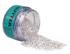 spilled glitter