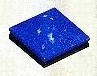 photo of a thin square piece of lapis