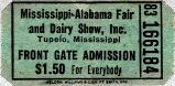 ticket to the Mississippi-Alabama Fair