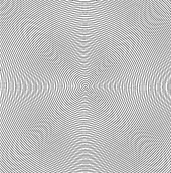 moire pattern generated by one line pattern overlaid on another