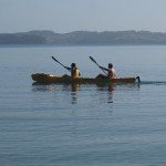 Peaceful kayaking at Scandrett Bay, New Zealand