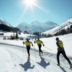 Skiiing at Davos, Switzerland