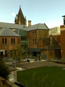 A courtyard at RMIT university, melbourne