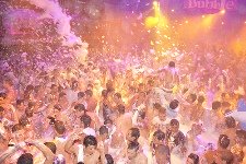 Foam party on the Greek Islands