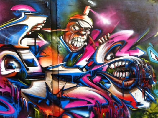 Graffiti in Melbourne's Hosier Lane