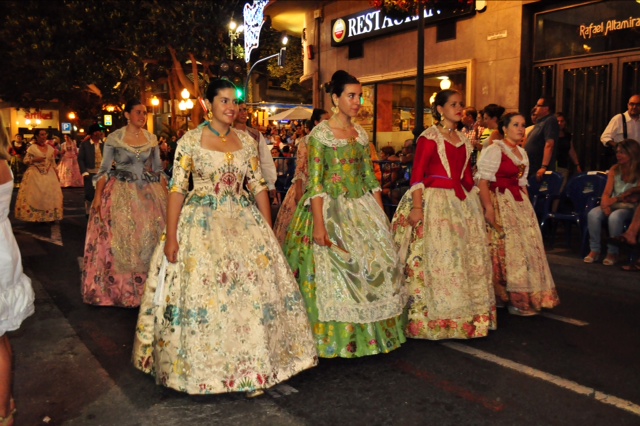 Summer festival in Alicante, Spain 