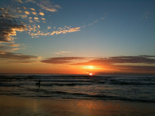 Sunset over Phillip Island, Australia