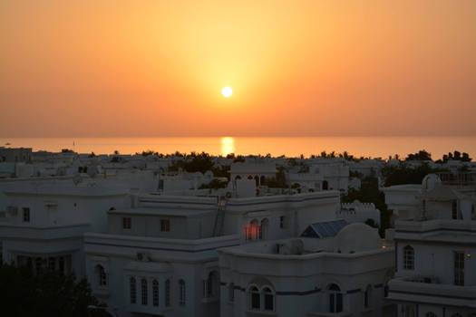 Sunset over the Gulf of Oman